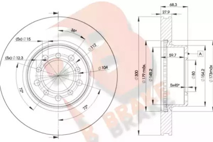 R BRAKE 78RBD20805