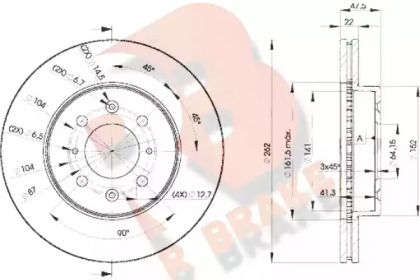 R BRAKE 78RBD20830