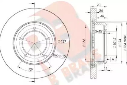 R BRAKE 78RBD20902