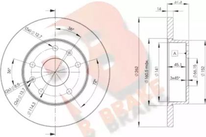 R BRAKE 78RBD20903