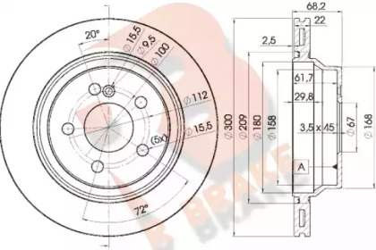 R BRAKE 78RBD20910