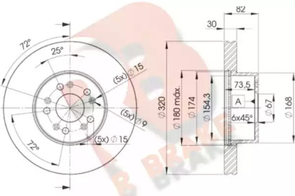 R BRAKE 78RBD20912