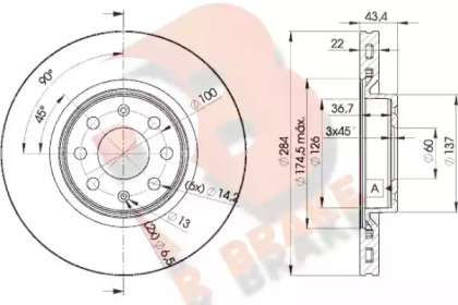R BRAKE 78RBD20922
