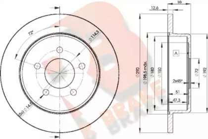 R BRAKE 78RBD21023