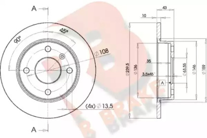 R BRAKE 78RBD21062