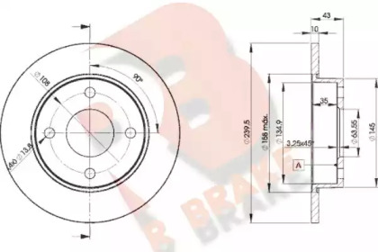 R BRAKE 78RBD21063