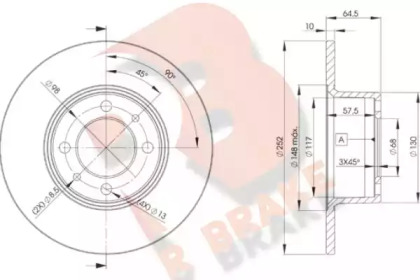 R BRAKE 78RBD21070