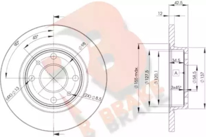 R BRAKE 78RBD21071