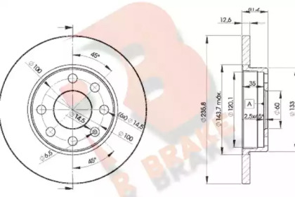 R BRAKE 78RBD21240