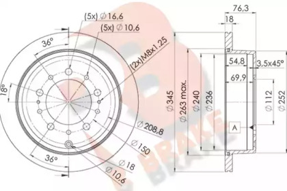 R BRAKE 78RBD21269