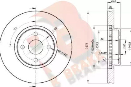 R BRAKE 78RBD21320