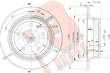 R BRAKE 78RBD21387