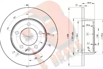 R BRAKE 78RBD21410