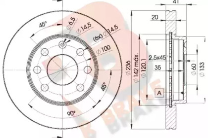 R BRAKE 78RBD21440