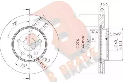 R BRAKE 78RBD21559