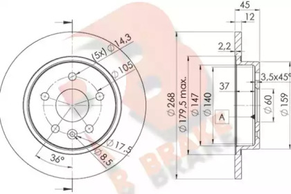 R BRAKE 78RBD21560