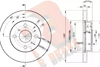 R BRAKE 78RBD21607