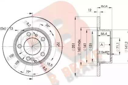 R BRAKE 78RBD21796