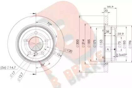 R BRAKE 78RBD21974