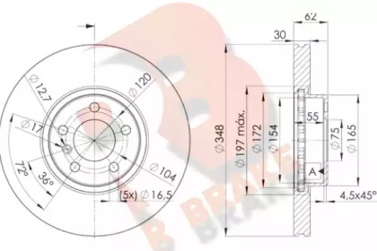 R BRAKE 78RBD11986