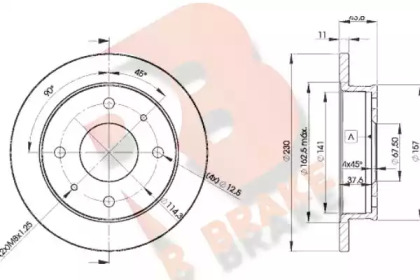 R BRAKE 78RBD22000