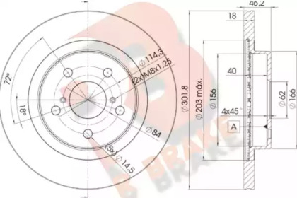 R BRAKE 78RBD22010