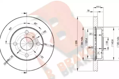 R BRAKE 78RBD22020