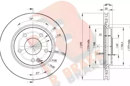 R BRAKE 78RBD22112