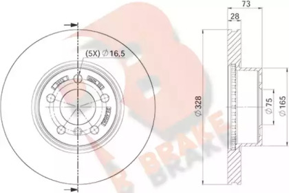 R BRAKE 78RBD22212