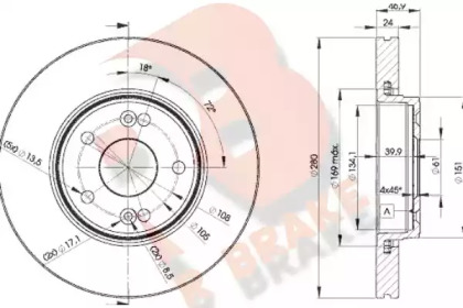R BRAKE 78RBD22234