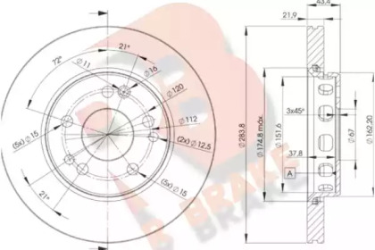 R BRAKE 78RBD22312