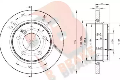 R BRAKE 78RBD22315