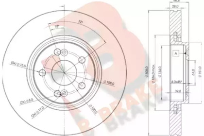 R BRAKE 78RBD22317