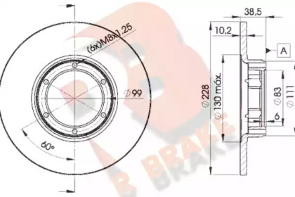 R BRAKE 78RBD22500