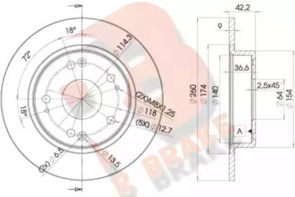 R BRAKE 78RBD22510