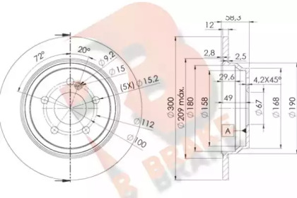 R BRAKE 78RBD12591