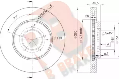 R BRAKE 78RBD22610