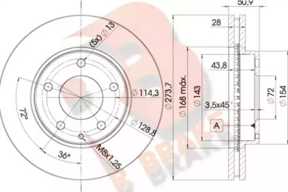 R BRAKE 78RBD22671