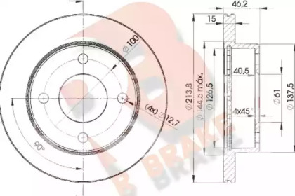 R BRAKE 78RBD22701