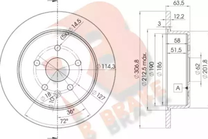 R BRAKE 78RBD22790