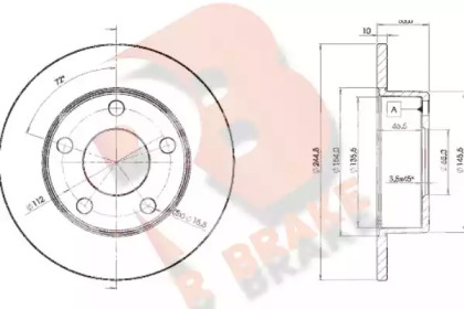 R BRAKE 78RBD22800