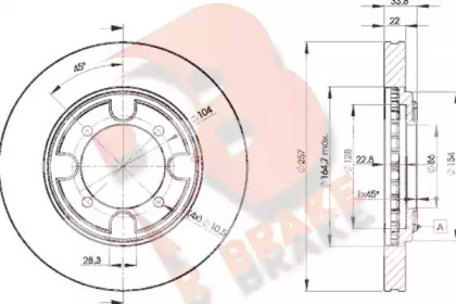 R BRAKE 78RBD22830