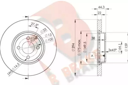 R BRAKE 78RBD22892