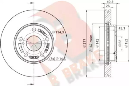 R BRAKE 78RBD22897