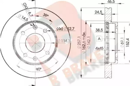 R BRAKE 78RBD22902