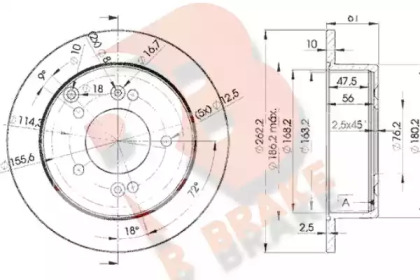 R BRAKE 78RBD22905