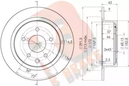 R BRAKE 78RBD22931