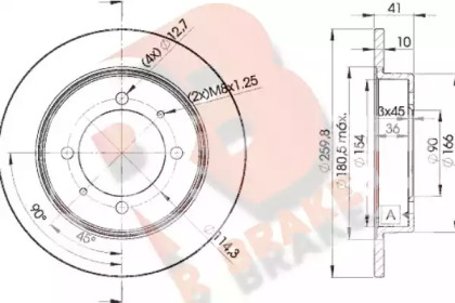 R BRAKE 78RBD22940