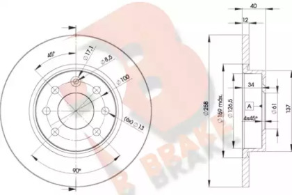 R BRAKE 78RBD22947