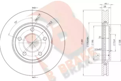 R BRAKE 78RBD23002